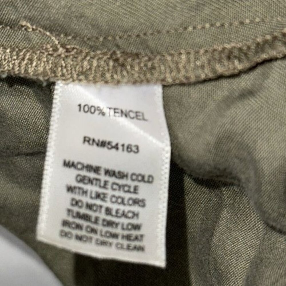 Marc New York Andrew Marc Womens Olive Paperbag Waist Tencel Pants XL - Picture 3 of 8